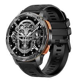 1.43-inch Bluetooth call smart watch HD AMLOED screen heart rate blood pressure blood oxygen sports smart watch black