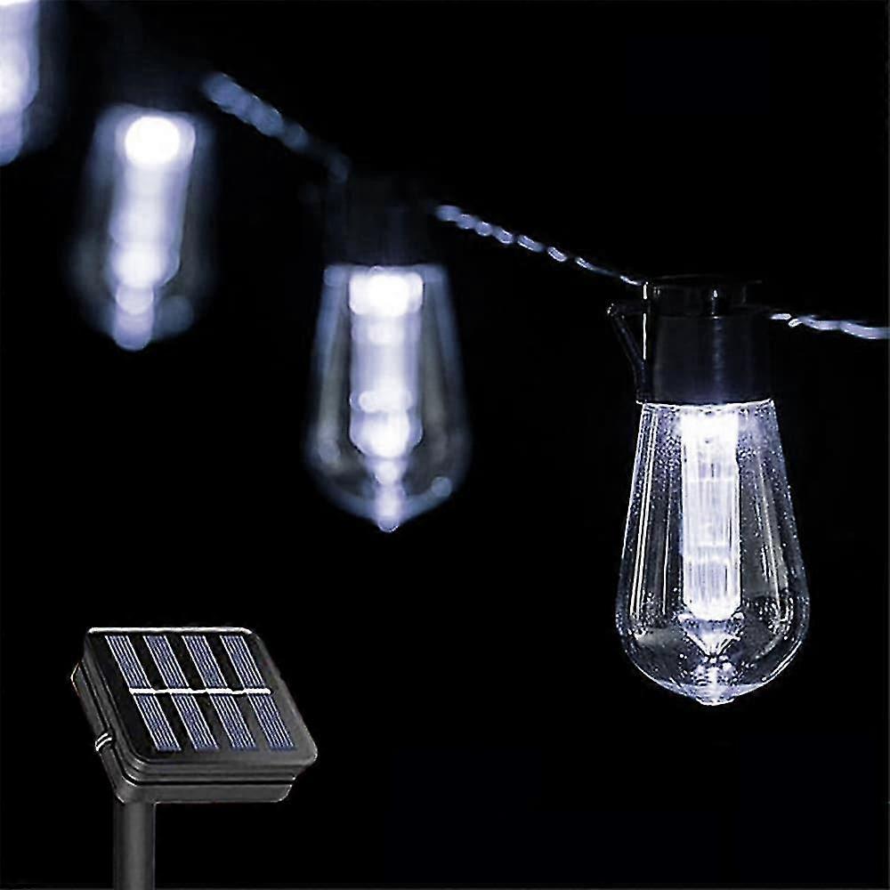 Solar Bulb String Lights Outdoor Solar Waterproof Retro Bulb Fairy String Lights 3M-10LEDs 5M-20LEDs