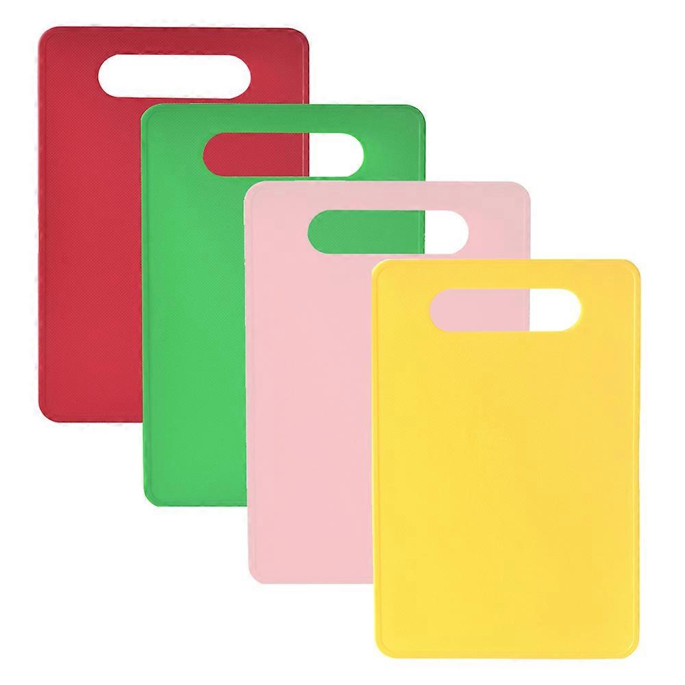 Plastic Cutting Board Set - Creative Square Kitchen Gadgets - 4-Piece Fruit Cutting Board