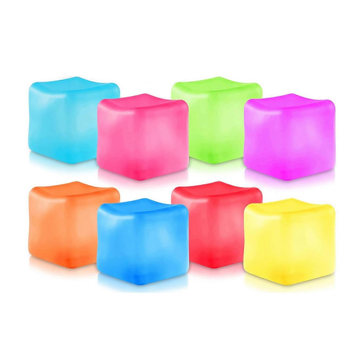 3Pcs Stress Cube Fidget Toy Anxiety Relief Ice Cube Squeeze Decompression Toy Soft Stress Ball