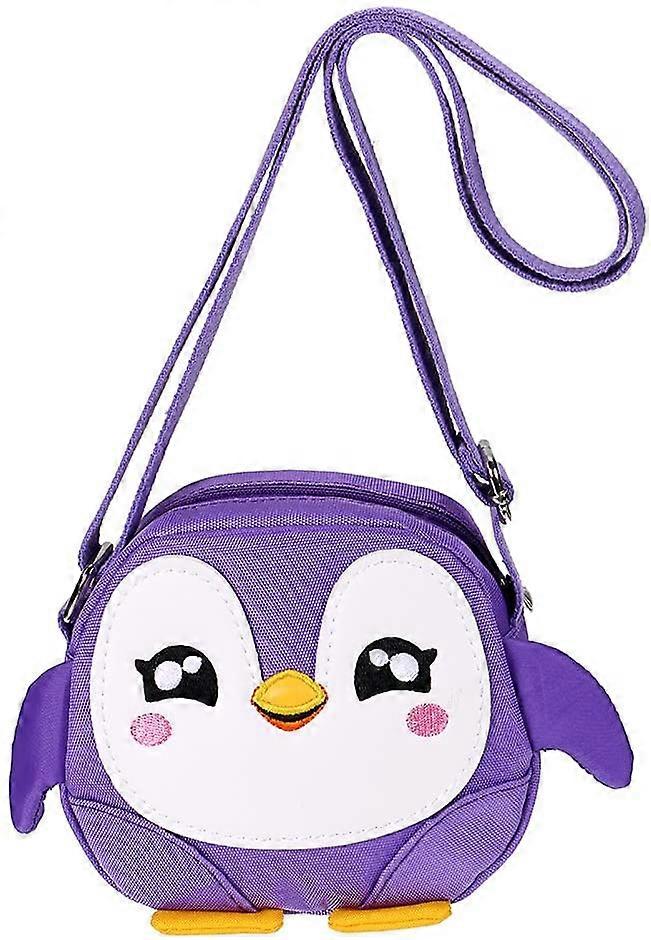 Penguin Motif Children's Handbag with Shoulder Strap - Cute and Durable Bag for Kids