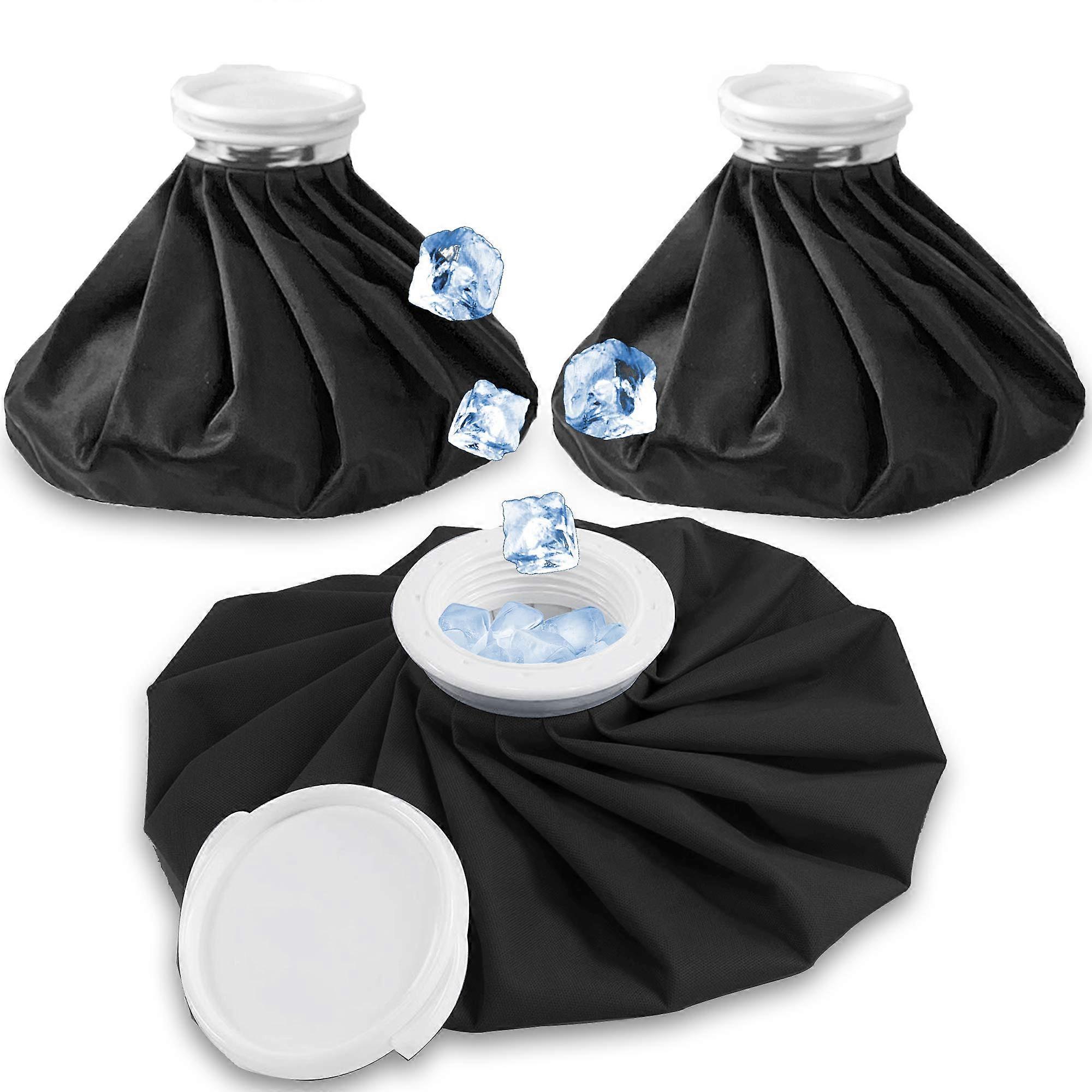 عبوات ثلج قابلة لإعادة الاستخدام لتخفيف الآلام - مجموعة جل علاج ساخن / بارد مانعة للتسرب من 3