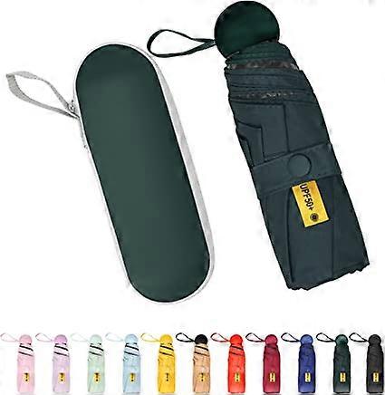Mini Travel Umbrella, Small Compact Portable Umbrella for Sun and Rain, Windproof and Shade