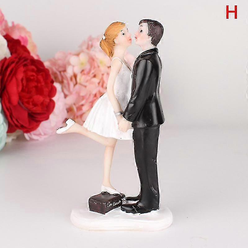 12 stijl mode kunsthars bruid & bruidegom beeldje bruidstaart Topper Craft-yvan