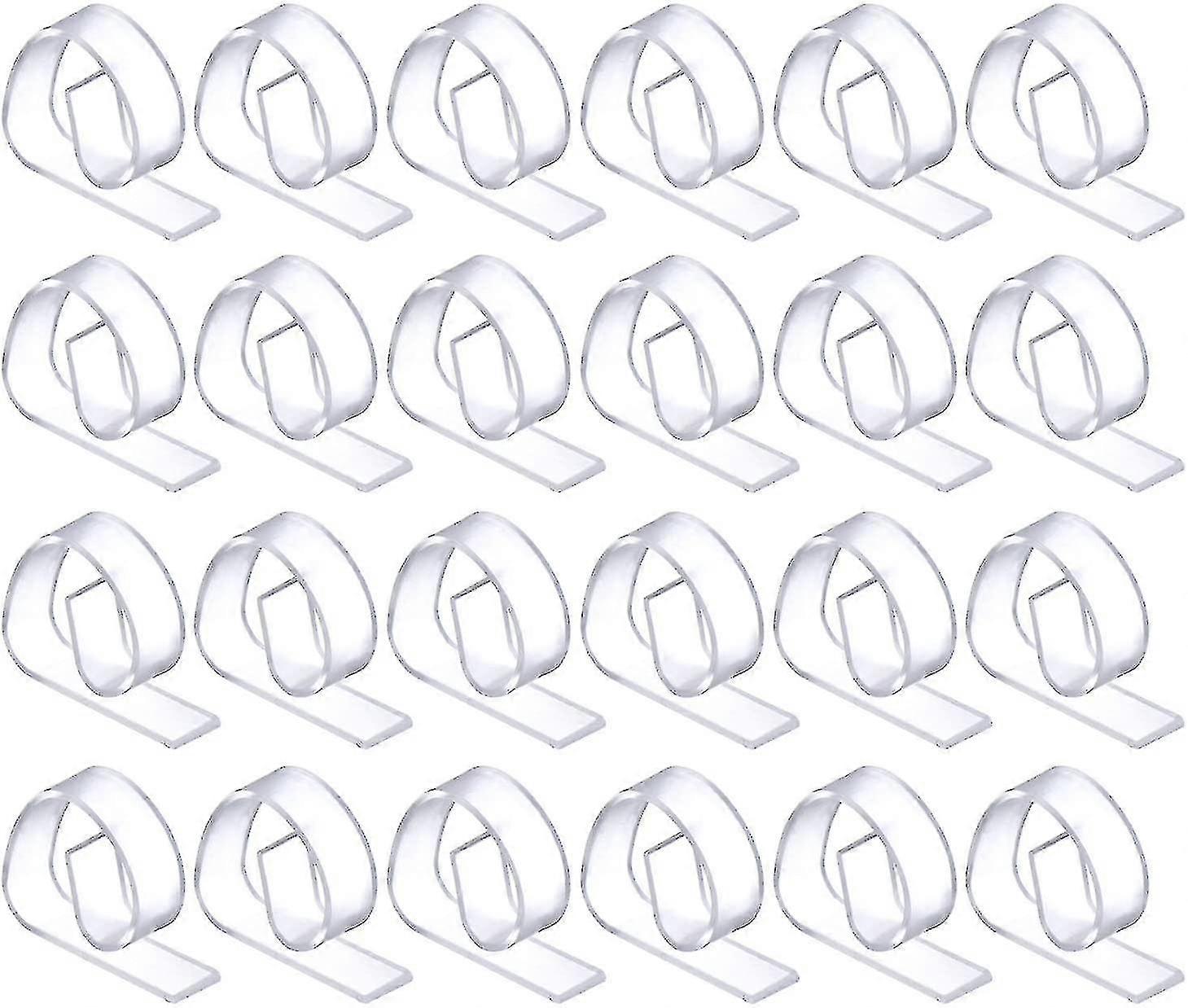 24 Pieces Plastic Tablecloth Clips, Clear Tablecloth Clips Holder Clips