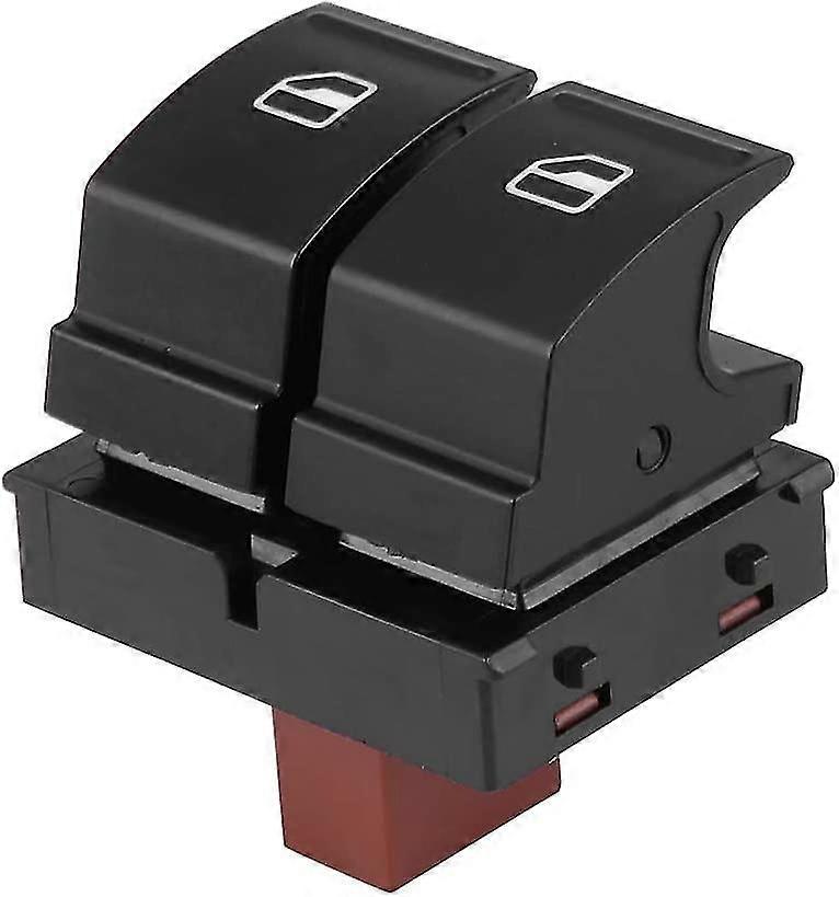 Car Electric Power Main Master Window Control Switch Button, Electric Control Power Window Button Switch (1pc, Black)