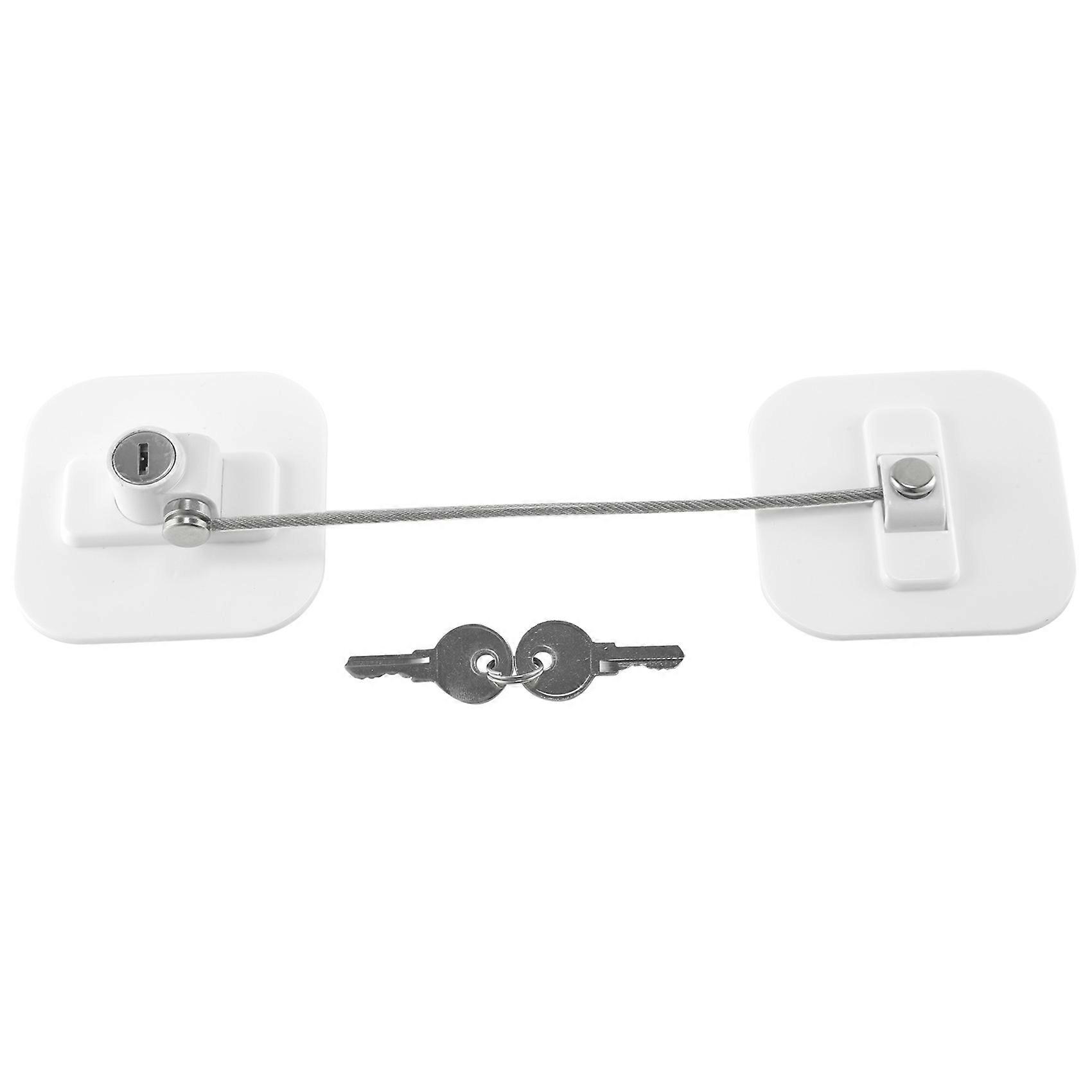 Fridge Lock,Refrigerator Locks,Freezer Lock with Key for Child Safety,Locks to Lock Fridge and Cabi