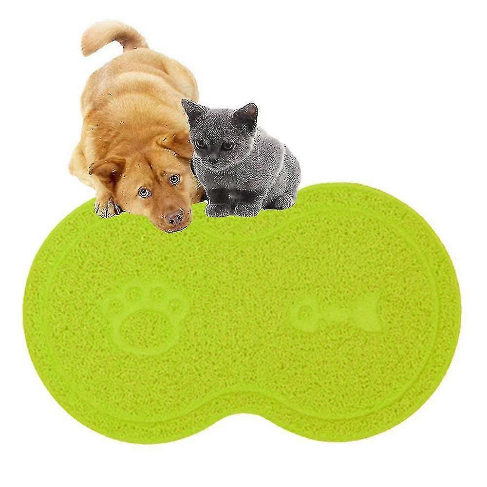 Silicone Waterproof Placemat, Shaped Pet Feeding Mat Non Spill 26*45cma