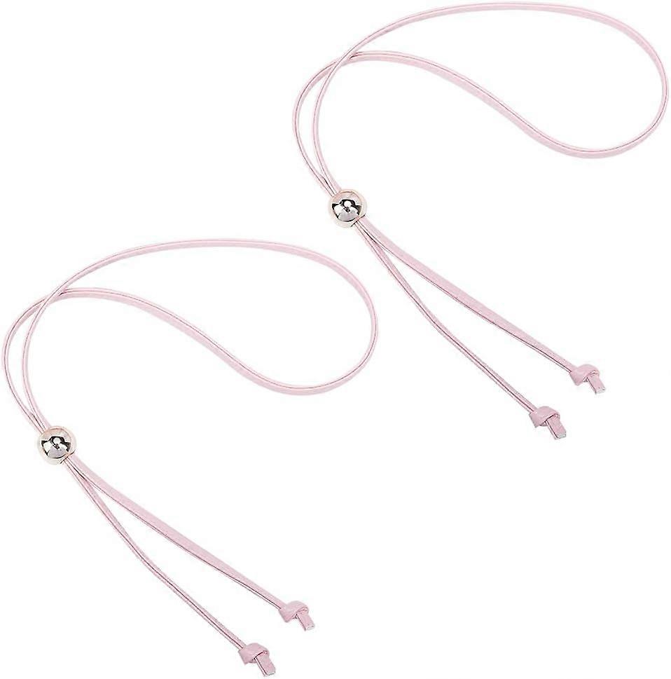 2pcs PU Leather Bag Drawstring 47.2 Inch Leather Pull String for Bucket Bag Backpack Detachable Purse Strap Replacement Adjustable Tote Bag Drawstring