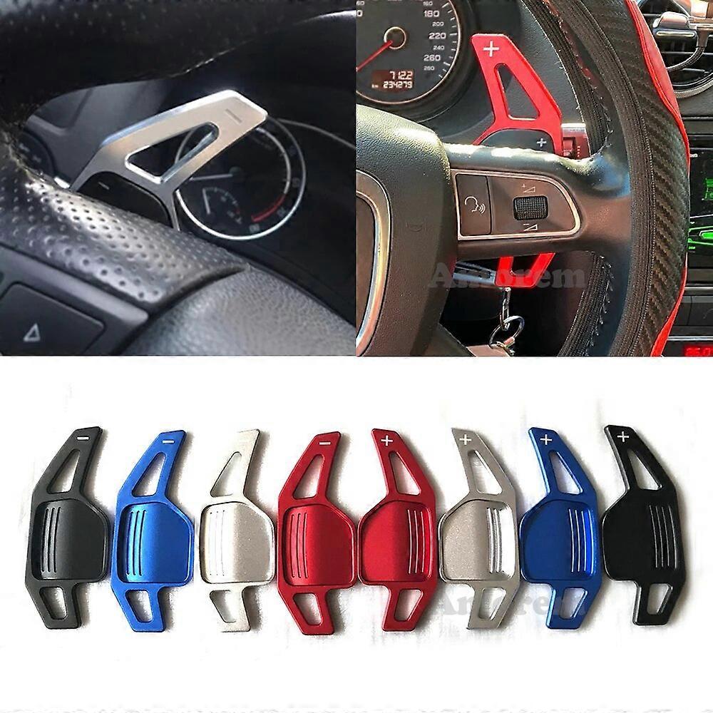Paddle Shift In Alluminio Per Volante – Estensioni Cambio Rosso Carbon Look Per Seat Ibiza 6F, Arona E Ateca