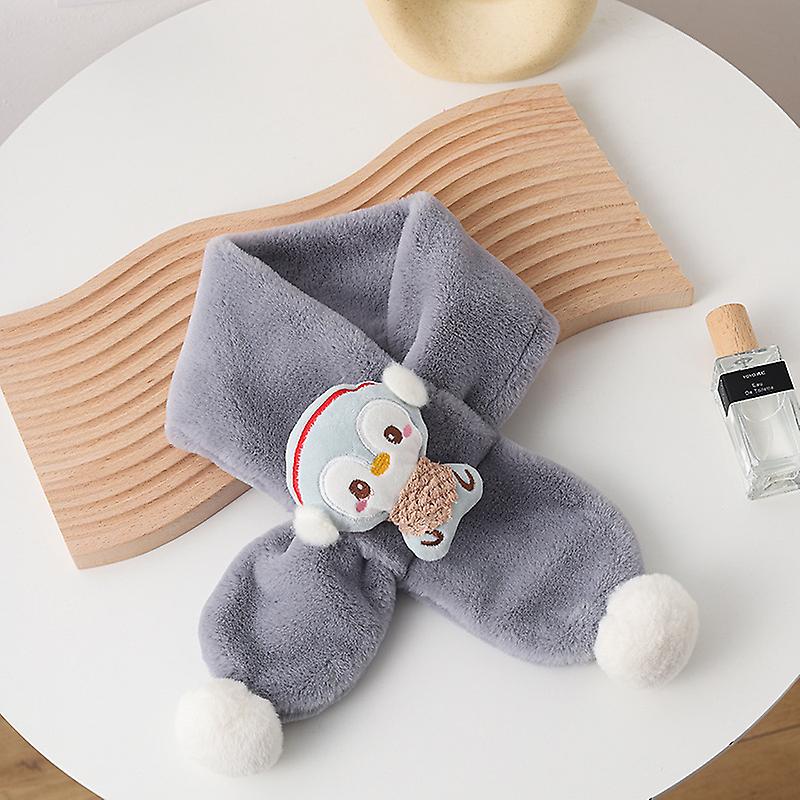 Imitation Rabbit Hair Children Autumn And Winter Neck Set Cartoon Plush Korean Edition Scarf