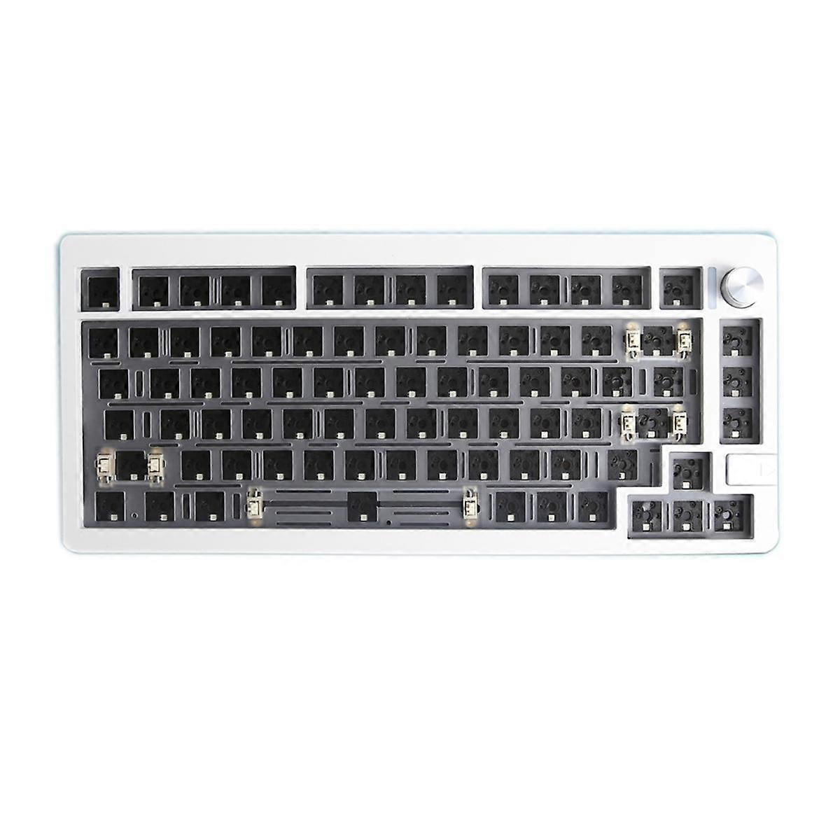 LMK81 Customized Keyboard Kit Gasket Structure CNC Aluminum Body Via Compatible 75% Layout Hotswap Socket Keyboard Kit