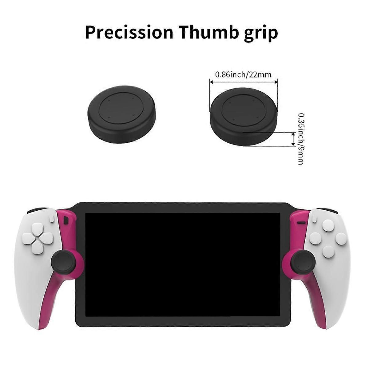 Handheld Case for Portal Handheld Replaceable Decor Strip Protective Case with 2 Rocker Caps Handheld Accessory,E