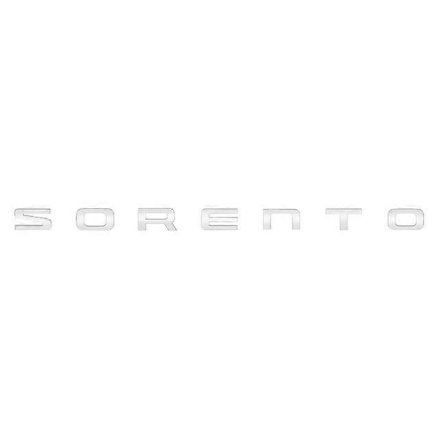 3D ABS SORENTO Letter Logo Rear Bumper Tail Trunk Sticker Car Styling For KIA Sorento 2004-2020 2021 Auto Accessories