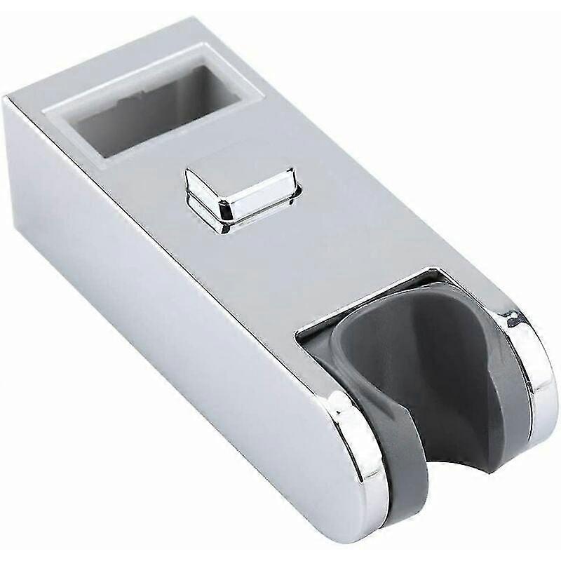 Chrome Plastic Adjustable Height Square Shower Slider Bar Replacement Head Support Rail Stand Bathroom Accessory