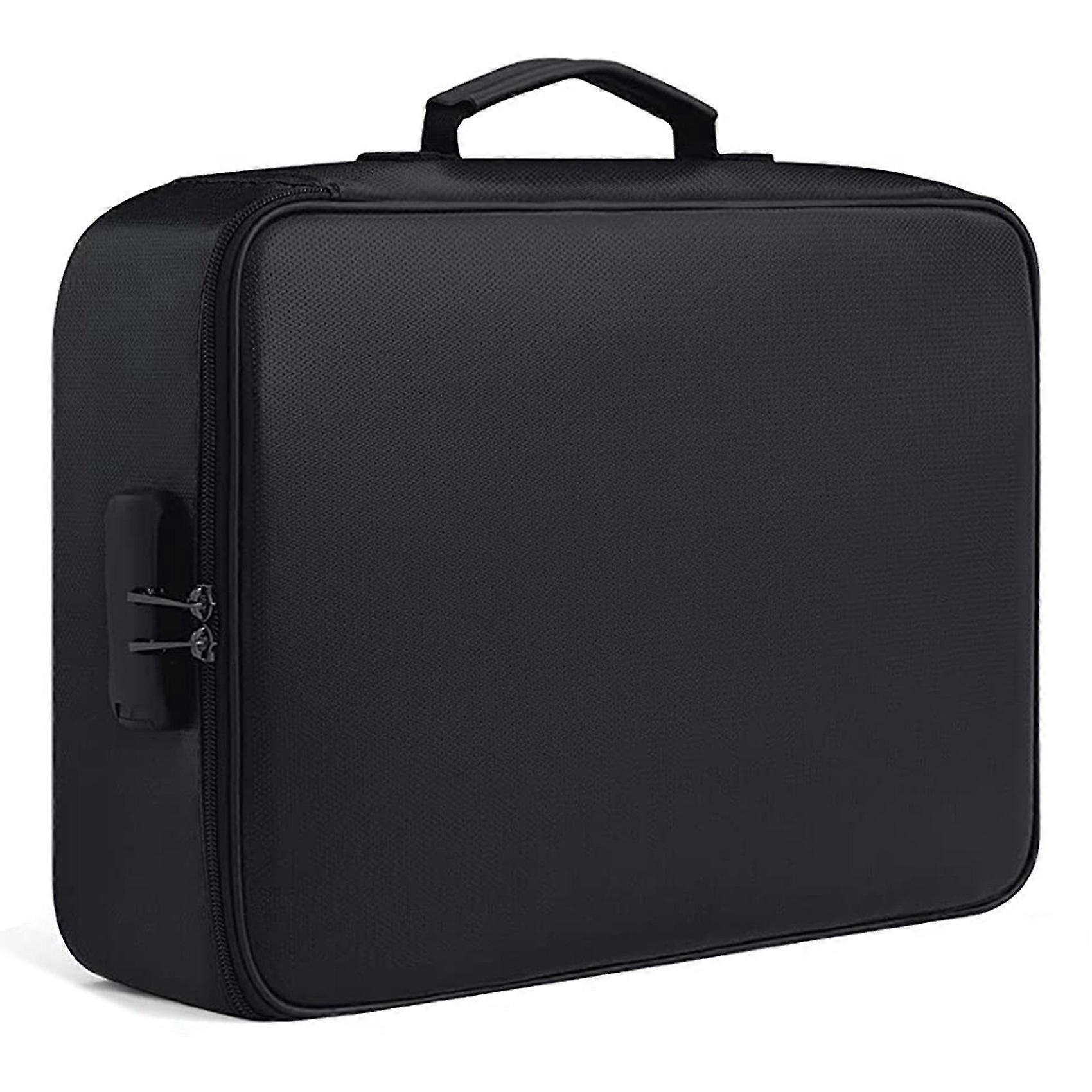 Fireproof Document Bag With Lock Home Office Travel Fireproof And Waterproof Safety Box Portable Handle File Storage