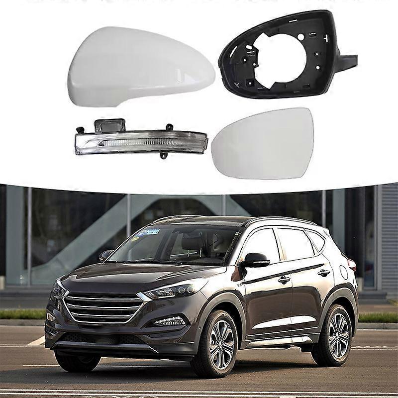 Suitable For Hyundai 05-20 Tucson Rearview Mirror Shell Rearview Mirror Cover Frame Lens Turn Light