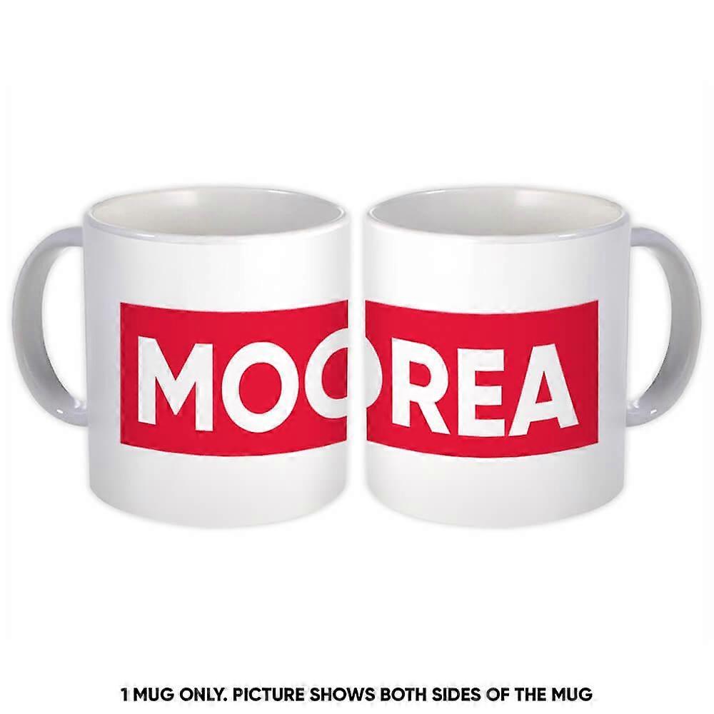 Gift Mug: Moorea French Polynesia Red