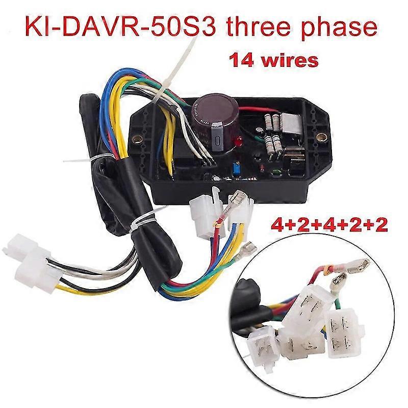 Ki-davr-50s 50s Kipor Generator Avr Automatic Voltage Regulator Single Phase Volt Stabilizer 10 Wires Kde6500t Kde6700t Kde3500t [JKW]