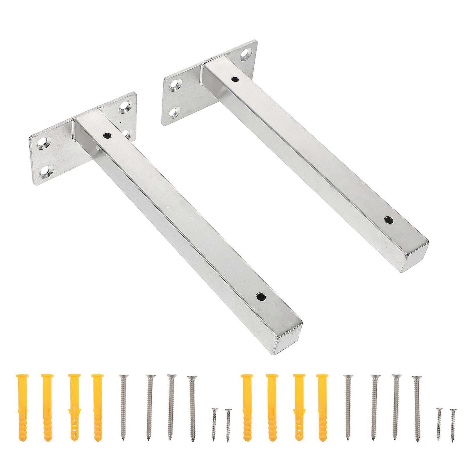 1 Set Shelf Brackets Floating Shelf Brackets Heavy Duty Stainless Shelf Brackets