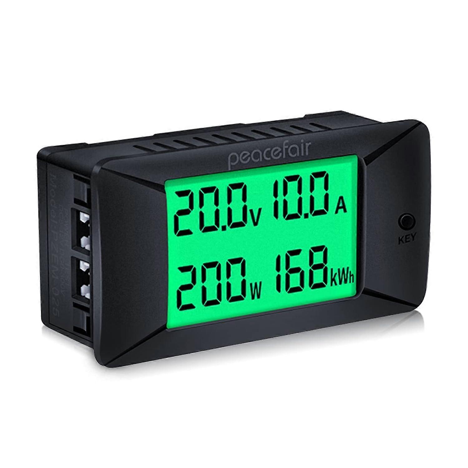 Digital Voltmeter Ammeter Panel, Volt Ampere Power Meter LCD Digital Display Ammeter Voltmeter Multimeter DC 5-12V PZEM025