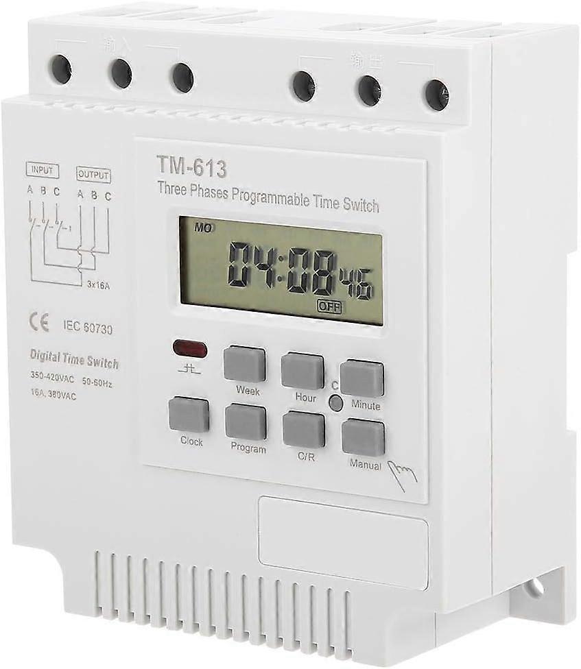 Programmeerbare timer (380V) voor draaistroommotor