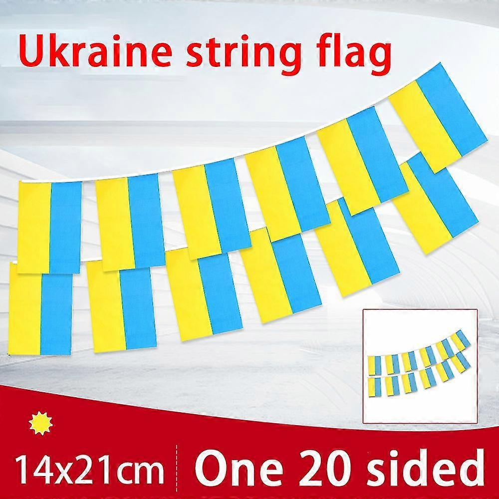 Ukrainian String Flag Hanging Flag Decorative Bunting Decor