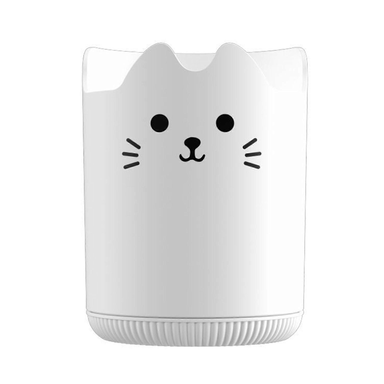 Pen Holder 360 Degree Rotating Cat Pattern Design Large Capacity Stationery Organizer Desk Accessory Jikaix