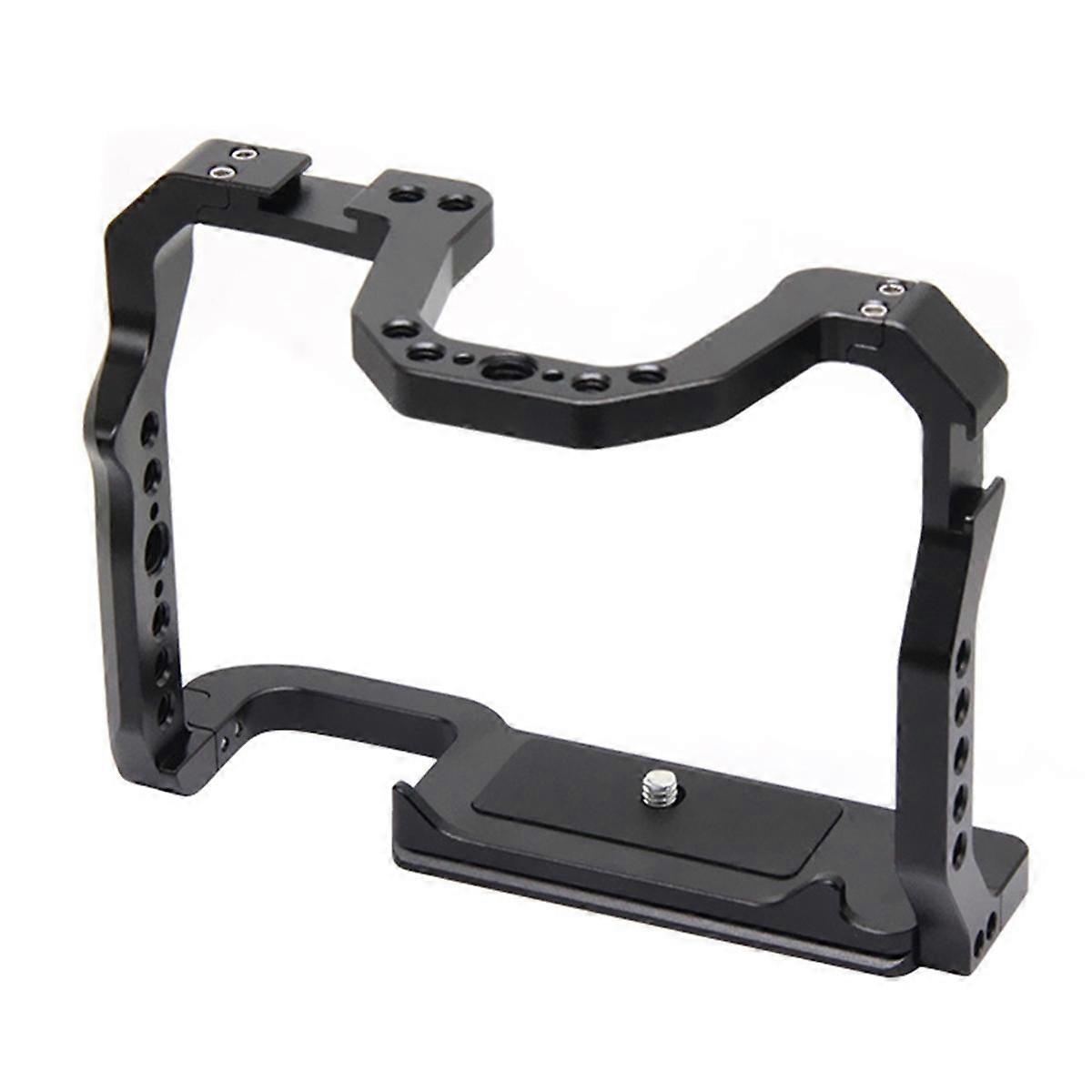 新しいアルミ合金製カメラケージリグ、コールドシュー付き 70D 80D 90D 保護フレーム撮影用スレッド 1/4 3/8 スレッド