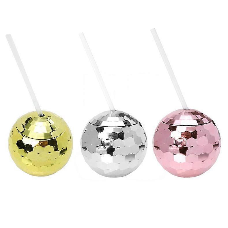 Plastic Mug Discoball Glitter Plating Ball Cup