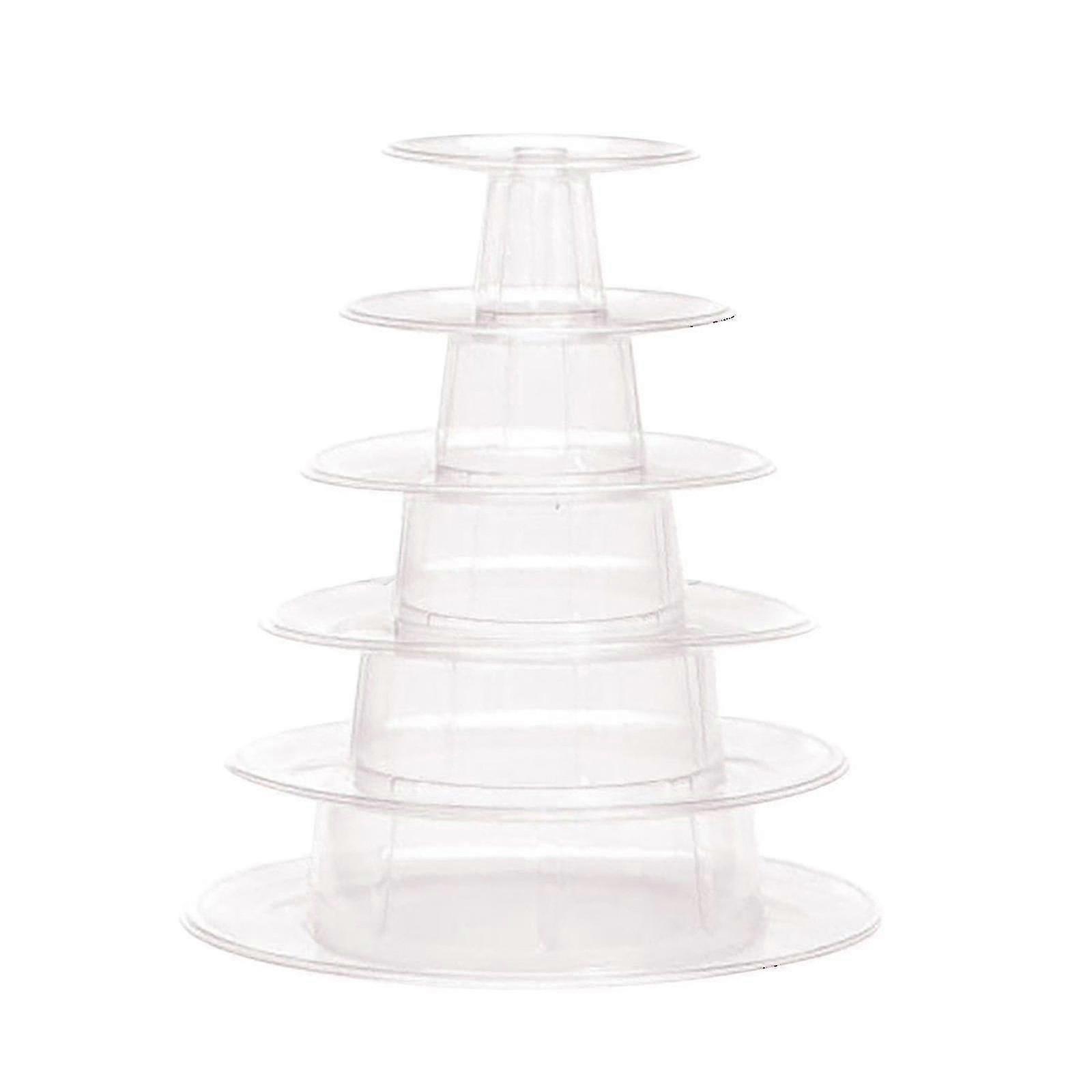 Macaron Cake Display Stand 6-layer Round Plastic Cake Tower  Stand