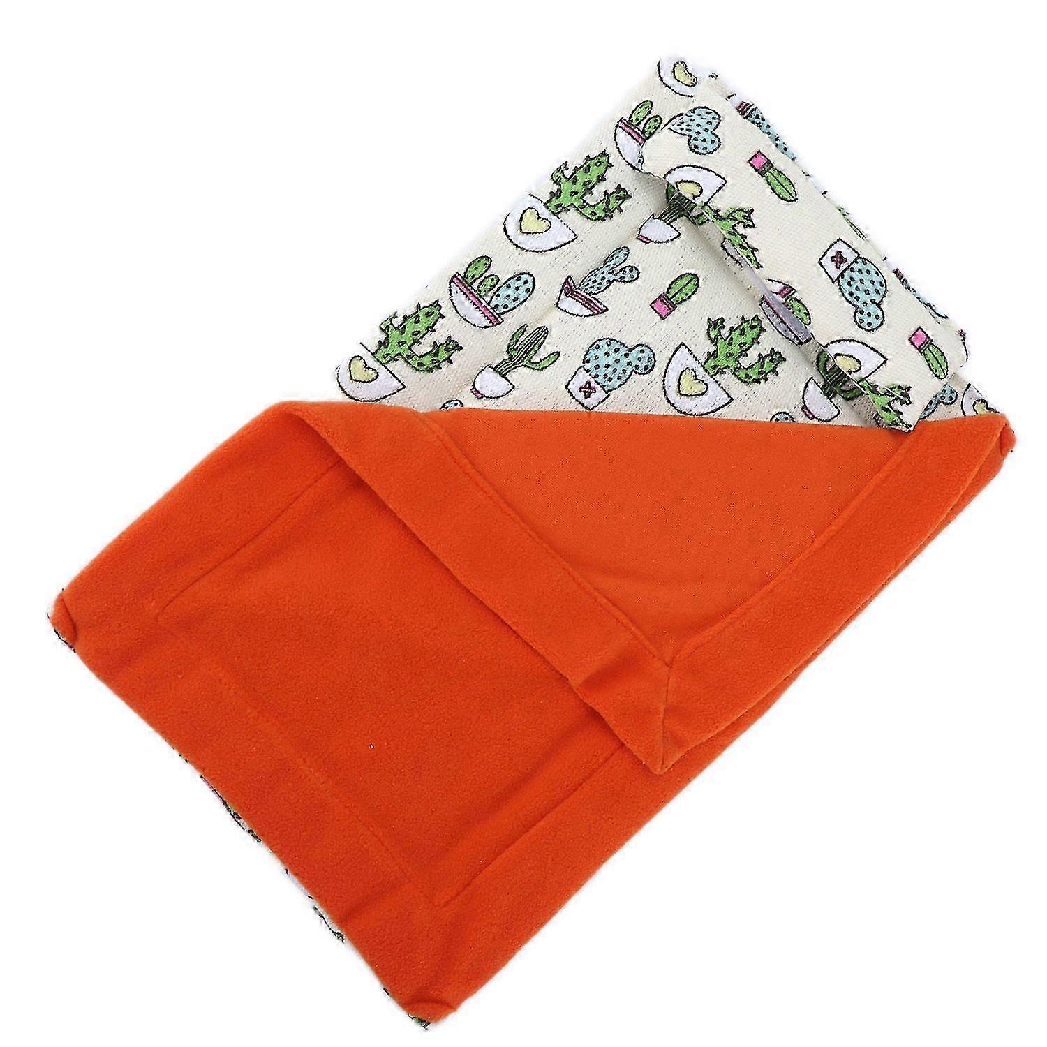 Reptile Sleeping Bag Soft Reptile Bed with Pillow and Blanket for Bearded Dragon Leopard Gecko Lizar