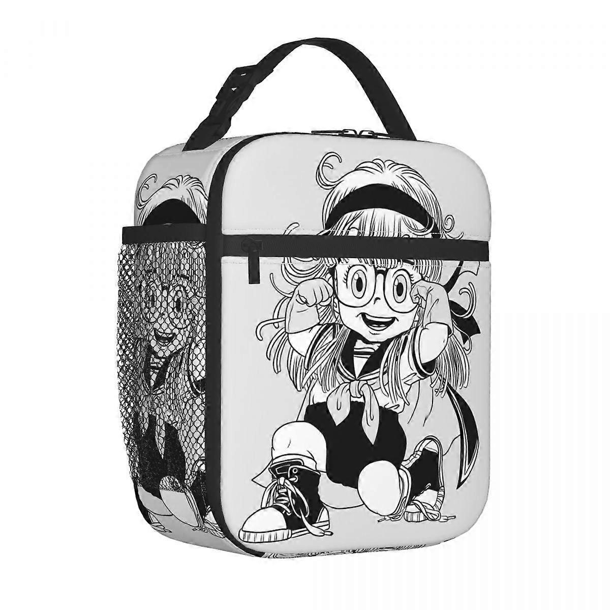 Dr Slump Arale Insulated Lunch Bag Leakproof Reusable Thermal Bag Tote Lunch Box Beach Picnic Girl Boy