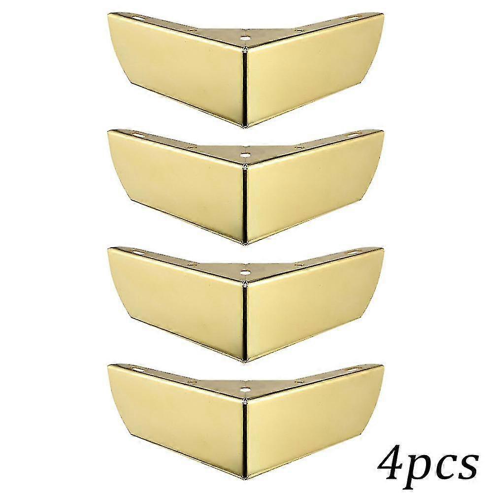 4本の高荷重ベアリング家具脚 金属製キャビネット用三角脚 三角形ソファ脚 DIY家具ハードウェア脚