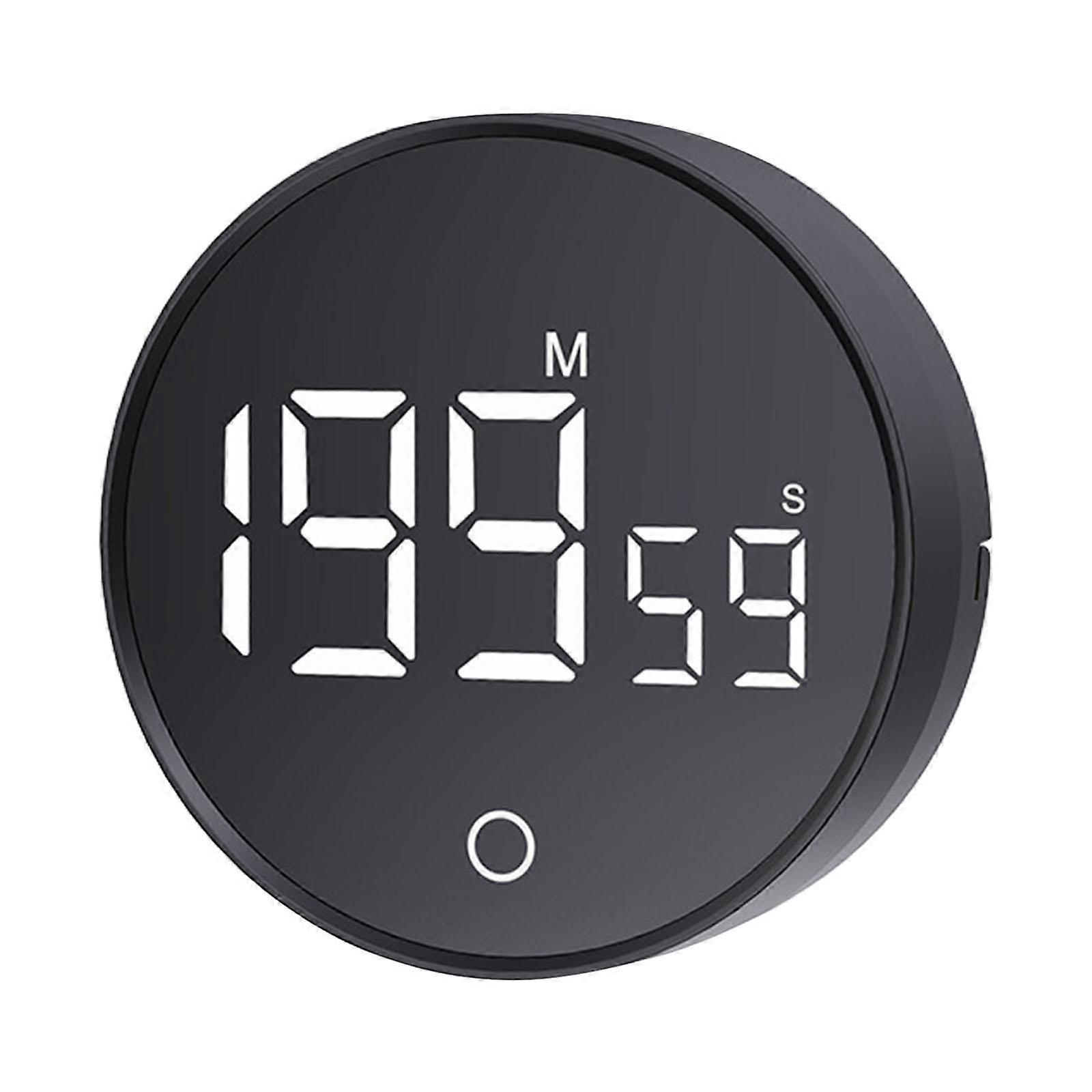 Digital Kitchen Timer Visual Countdown Countup Timer for Work Classroom Kids Black