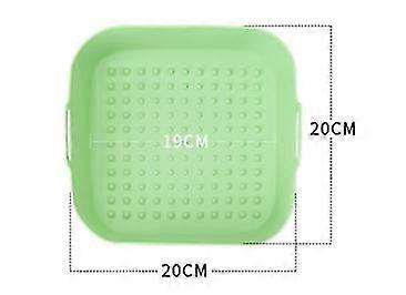Air Fryer Silicone Pot Thick Reusable Silicone Square Air Fryer Liners Replacement of Parchment Line