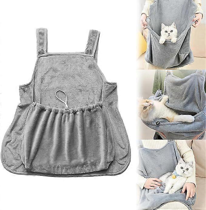 Cat Apron Carrier, Pet Sling Carrier Sleeping Bag, Hands-Free Soft-Sided Carriers, Kitten Carrier Pouch for Small Sized Animals