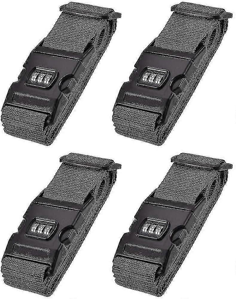 أحزمة الأمتعة أحزمة حقيبة مع مشبك، قفل مركب، 2mx5cm قابل للتعديل PP السفر