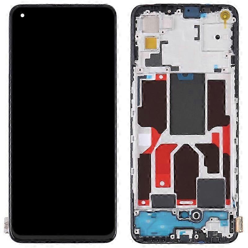 Compatible Oppo Reno5 5G/Find X3 Lite Grade C LCD Screen and Digitizer Assembly+Frame Part