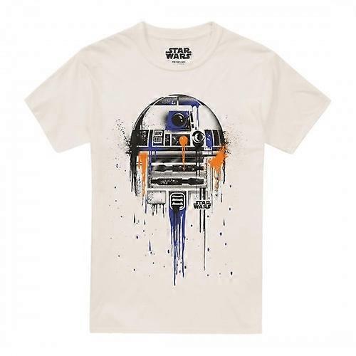 Star Wars Mens R2-D2 Paint Drip T-Shirt