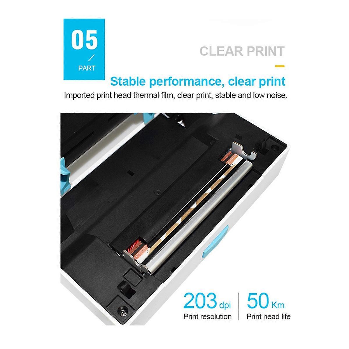 Thermal Label Printer for Shipping Label Maker Express Barcode Sticker USB Thermal Desktop Printer