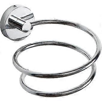 Soporte para secador de pelo montado en la pared, Almacenamiento/soporte para secador de pelo de acero inoxidable 304, Accesorios de baño-Bueno