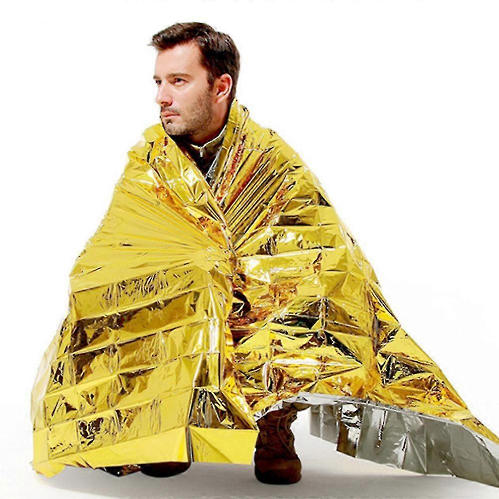 שמיכת חירום שמיכת חירום של שמיכת בידוד תרמי שמיכת קרם הגנה לשמירה על שמיכת העזרה הראשונה של היפותרמיה של גוף האדם