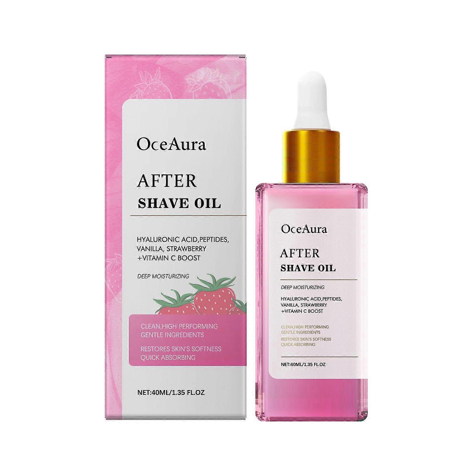 Strawberry Vanilla After Shave Oil women for Smooth Skin, Soft Serve After Shave Oil,Truly After Shave Oil - Strawberry & Vanilla Scent,Prevent Ingrow