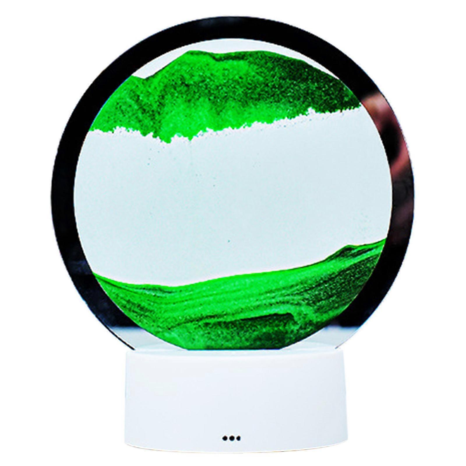 3D Sand Art Table Lamp Colorful Rotating Decor Mesmerizing Liquid Motion Table Lamp for Living Room Quicksand Art