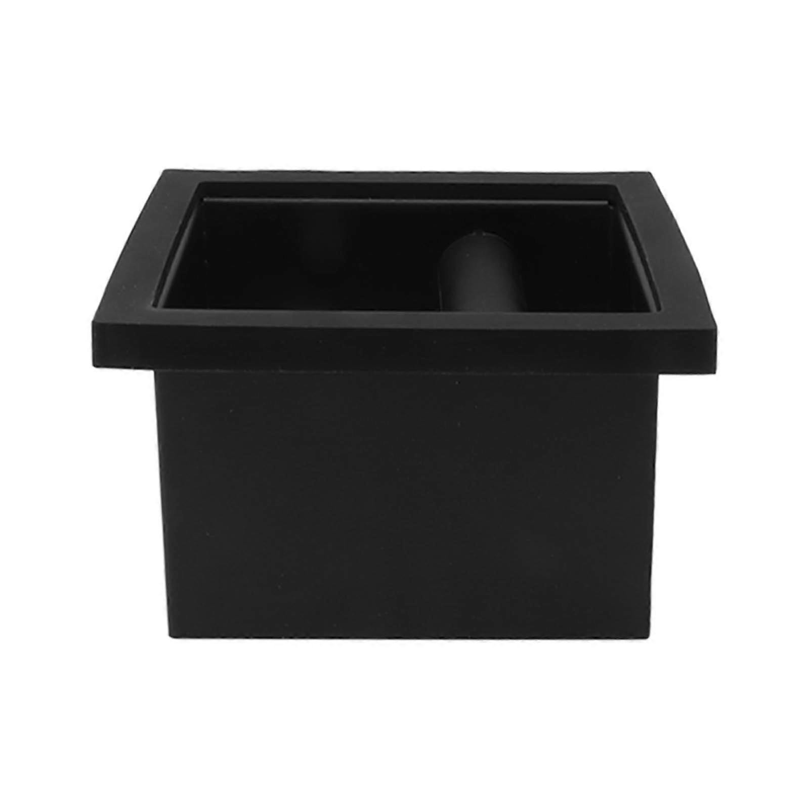 Coffee Ground Knock Box Chute Stainless Steel Built in Desktop Bottomless Knocking Slag Bucket for Home