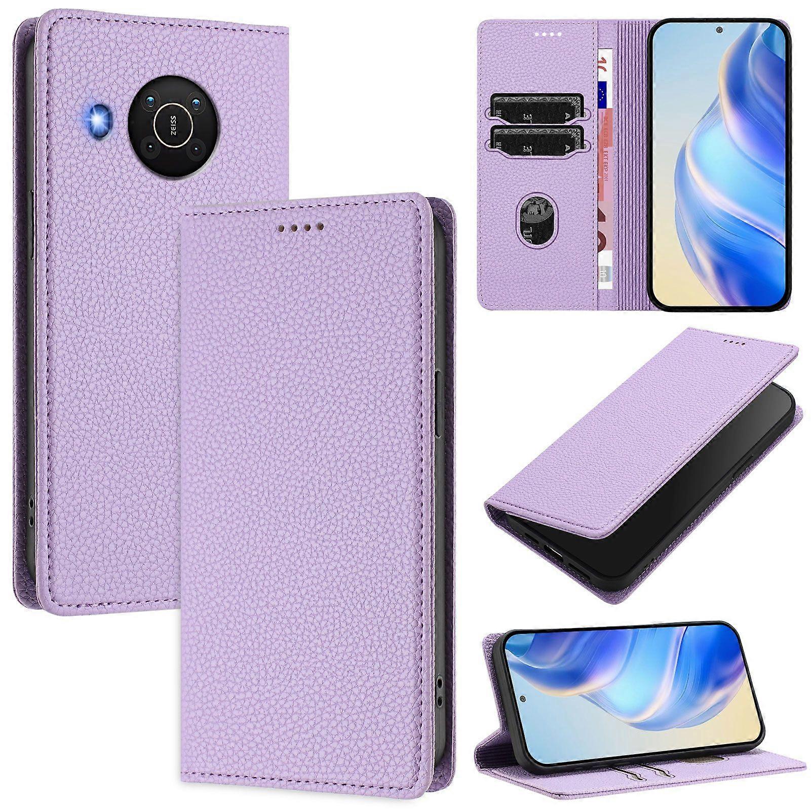 Case for Nokia X20/X10 Magnetic Closure Slim RFID Blocking Leather Wallet Phone Case with Card Slots Compatible with Nokia X20/X10