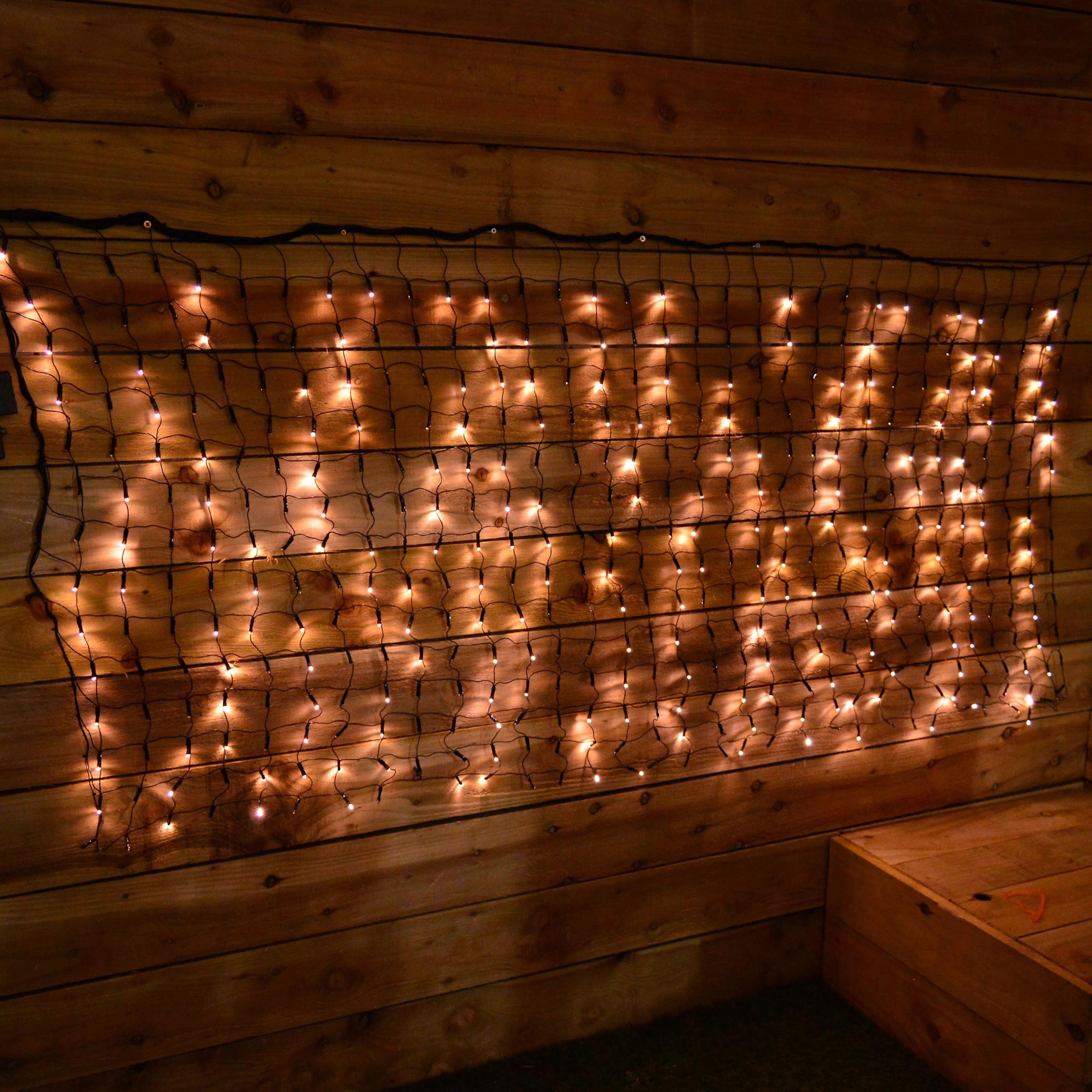 1,280 Warm White Led Programmable Scrolling Text Message Net Light 4m X 1.2m