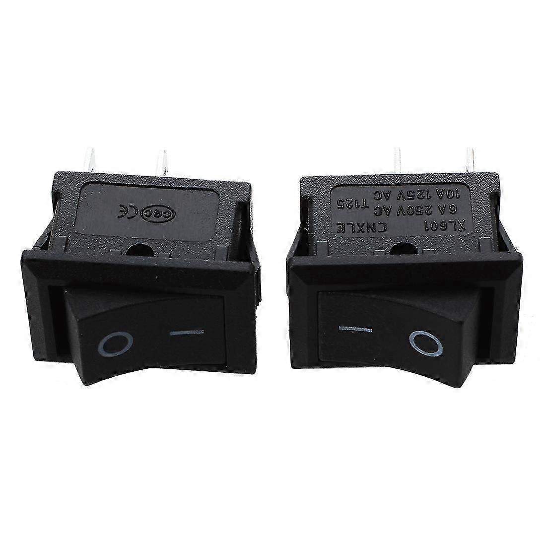 2 Pcs Auto Car Ac 6a/250v 10a/125v 2 Pin 2 Position On/off Rocker Switch Kcd1