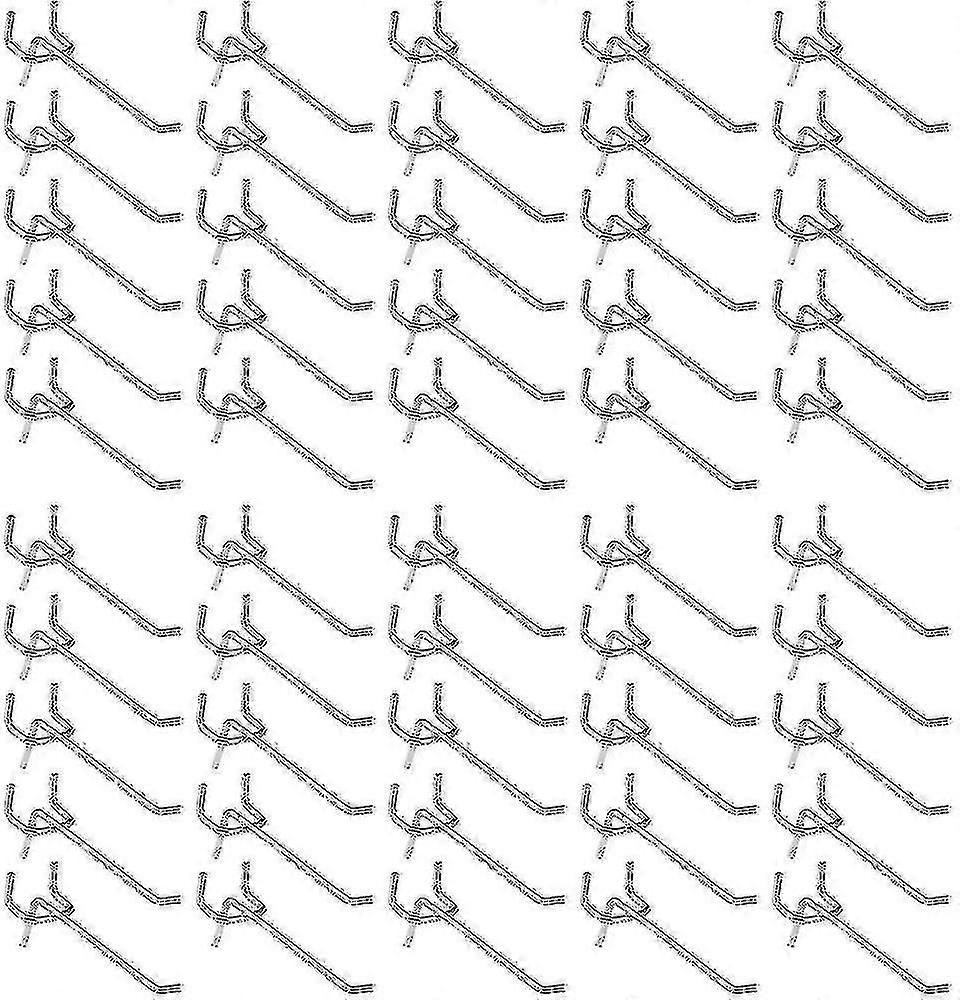 50 Pcs Pegboard Hooks, Wall Shelf Hooks compatible Display Pegboard Garage Store Tools Storage Hanger Wall Shelf Hooks-jie